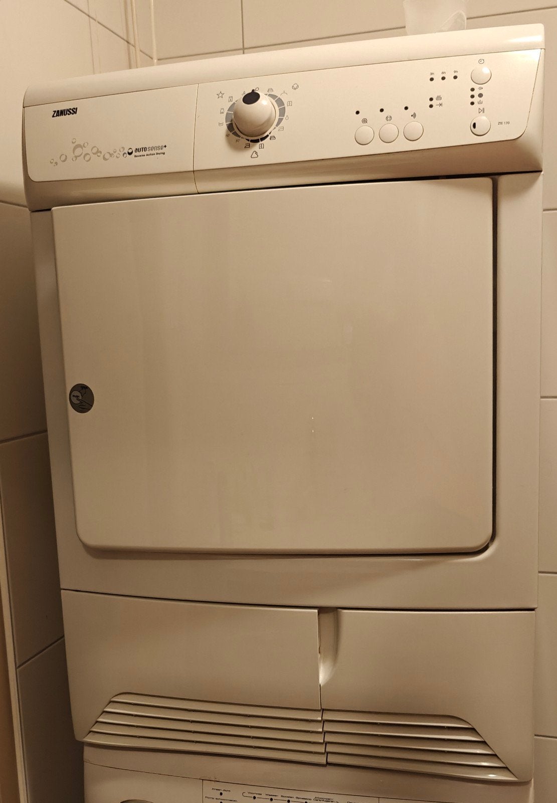 Zanussi ZTE170 Luchtafvoerdroger, 6 tot 8 kg, Gebruikt, Luchtafvoer, Ophalen of Verzenden