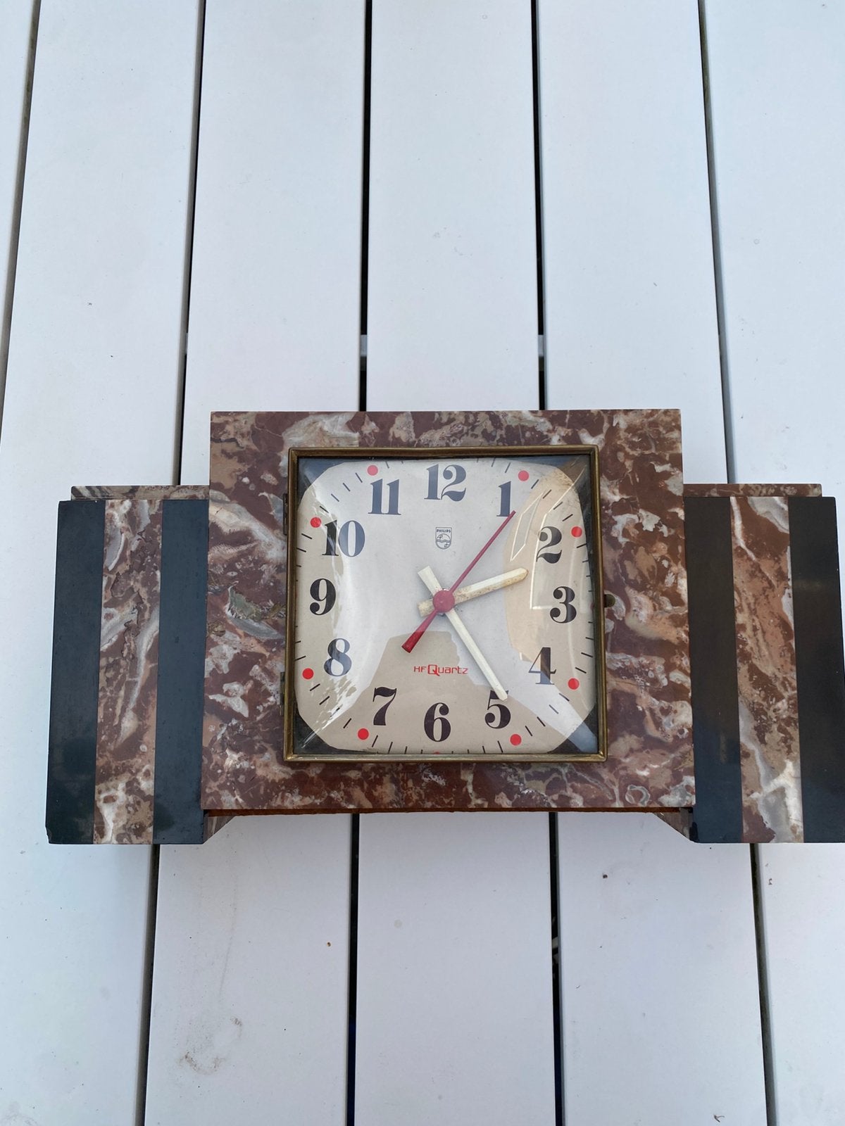 Marmeren klok vintage, Antiek en Kunst, Antiek | Klokken, Ophalen of Verzenden