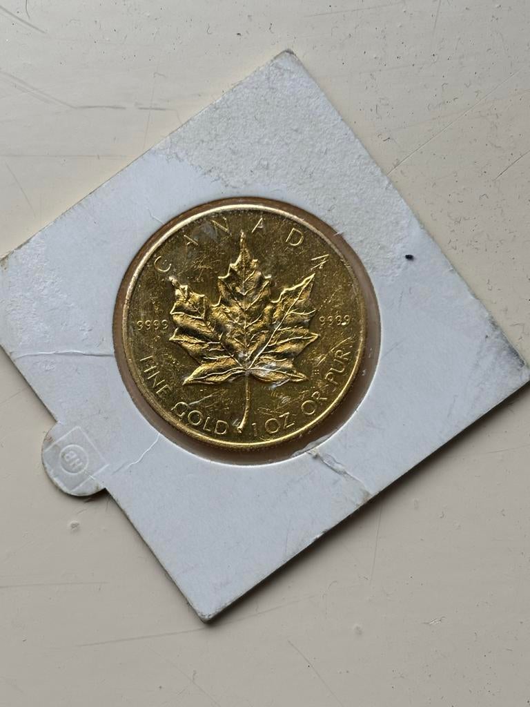 1986 Canada Maple Leaf 99.99% Puur Goud Munt, Postzegels en Munten, Edelmetalen en Baren, Goud, Ophalen of Verzenden