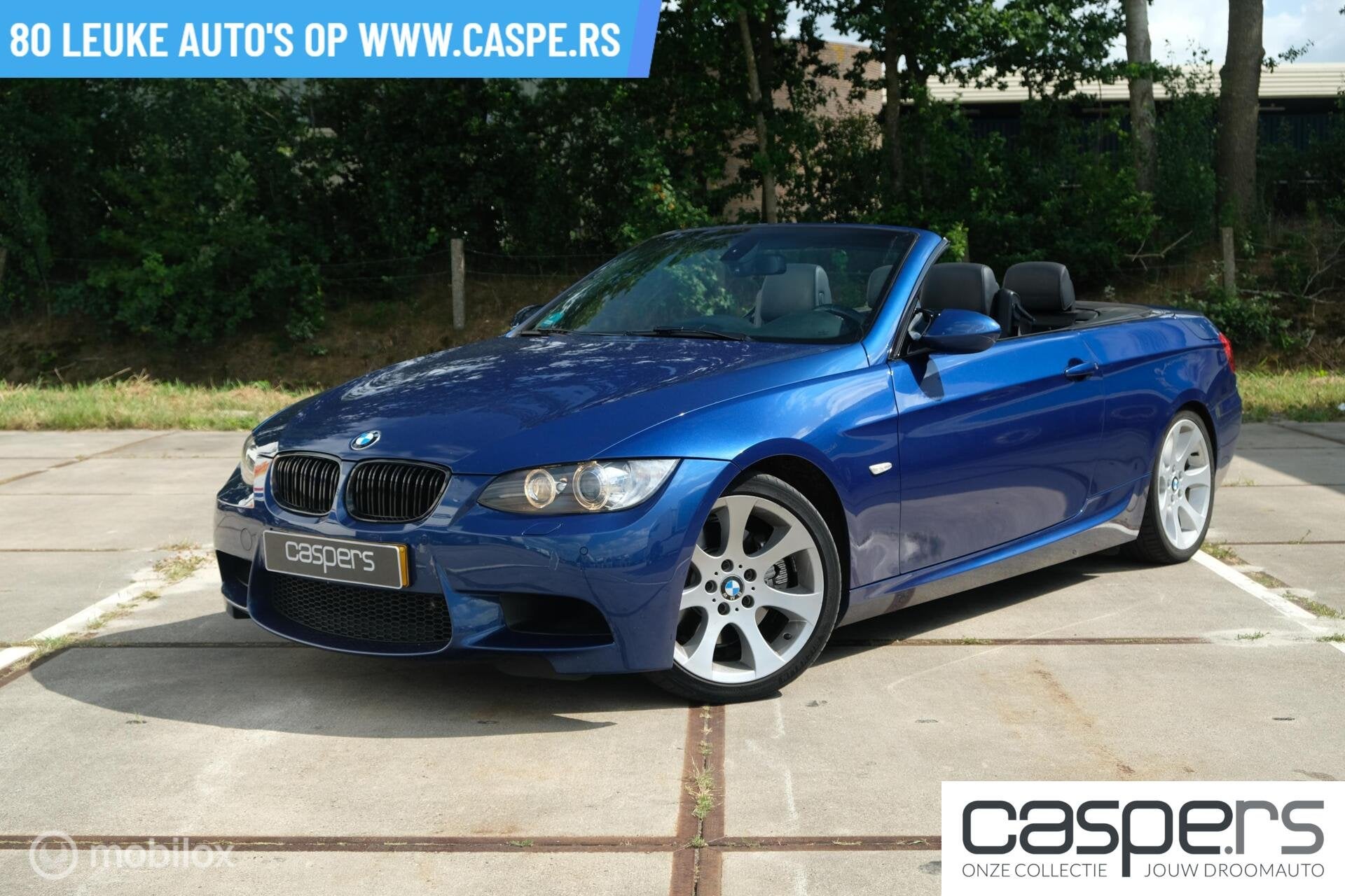 BMW 325i Cabrio High Executive | Le Mans Blau | M Sport, Achterwielaandrijving, Gebruikt, Zwart, Cabriolet