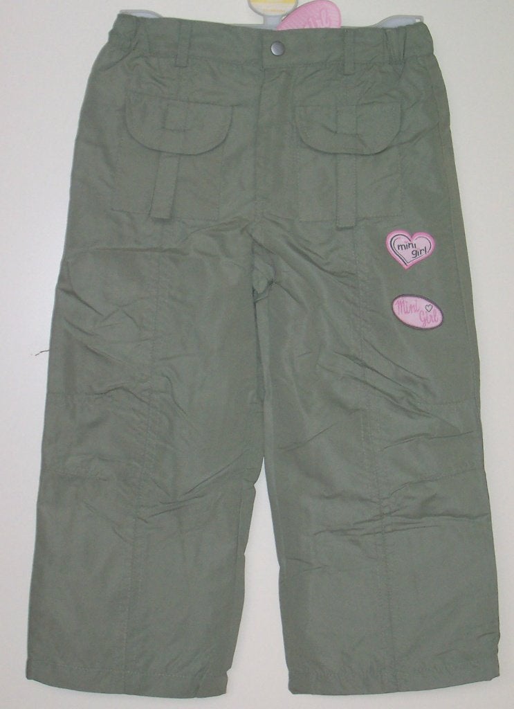 Groen/khaki broek Mini Girl maat 110 NIEUW (5215) a, Broek, Nieuw, Ophalen of Verzenden, Mini Girl