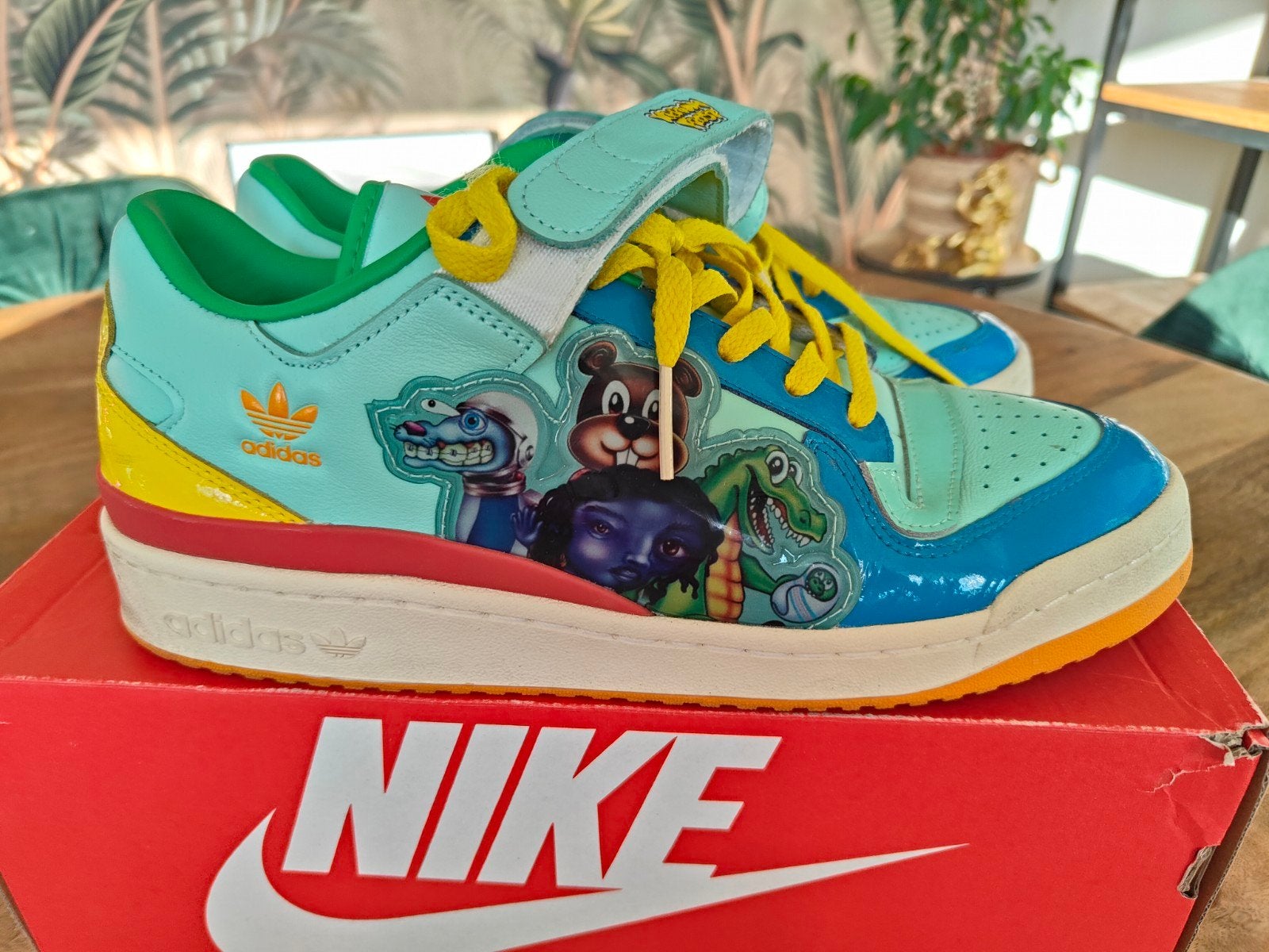 Adidas Forum Low Bad Bunny x The Simpsons Duff Beer, Overige kleuren, Adidas, Ophalen of Verzenden, Sneakers of Gympen