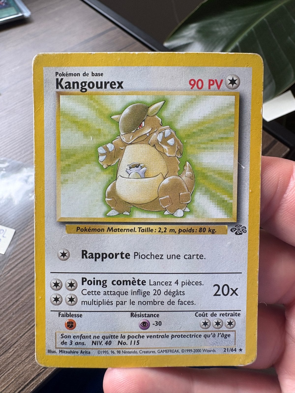 Kangaskhan Jungle Non-Holo (Frans) (21/64) PL, Ophalen, Gebruikt, Losse kaart