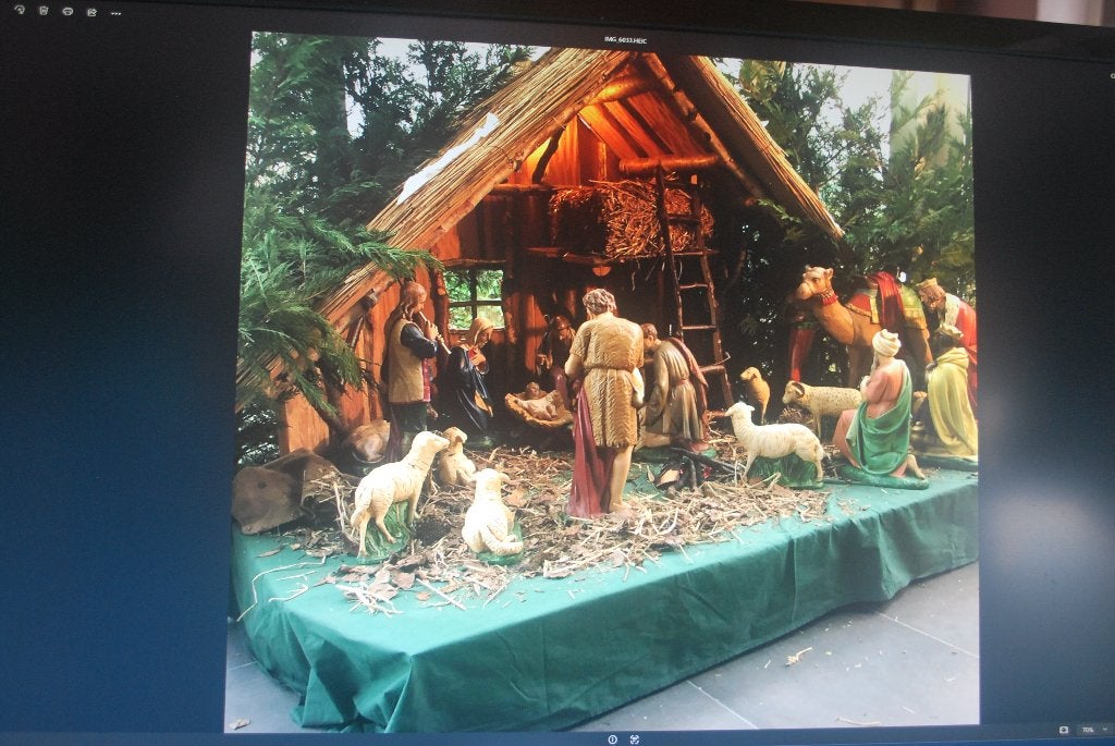 kerststal groot formaat, Ophalen, Gebruikt