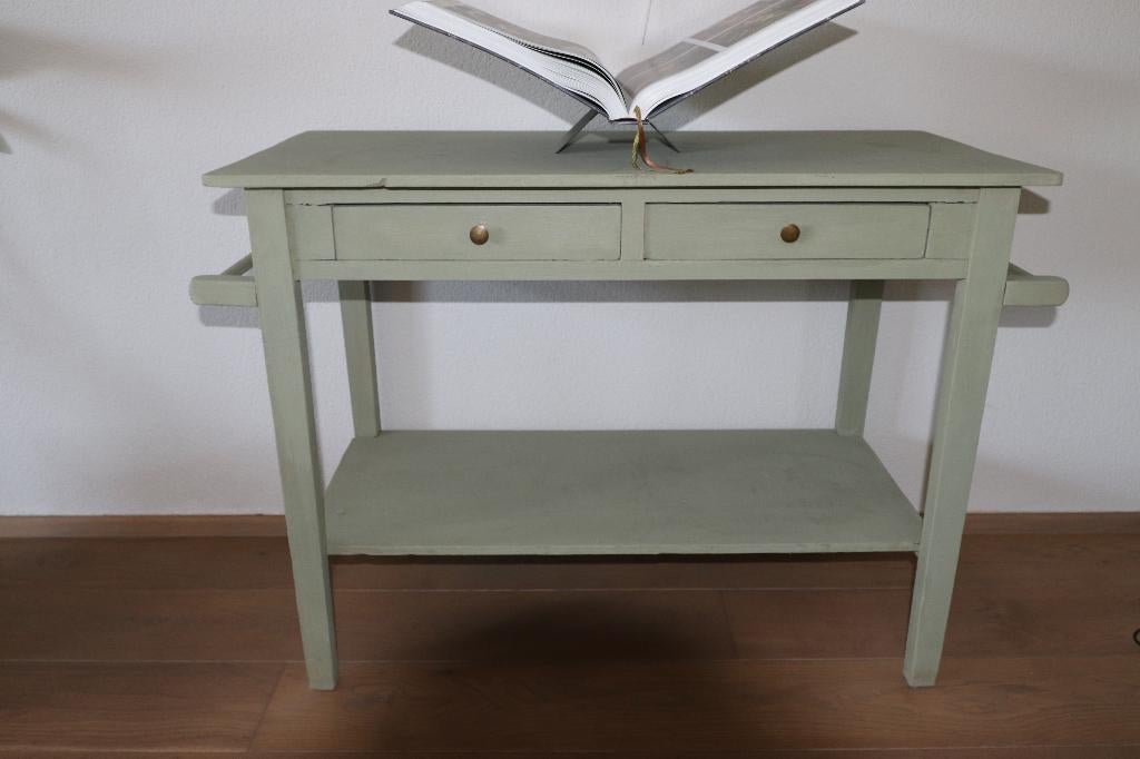 sidetable, Huis en Inrichting, Ophalen, Gebruikt, 100 tot 150 cm, Grenenhout