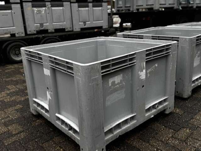 Kunststof palletbox grijs Hooibak, slowfeeder, waterbox, Niet ingevuld, Niet ingevuld, Ophalen of Verzenden, Zo goed als nieuw