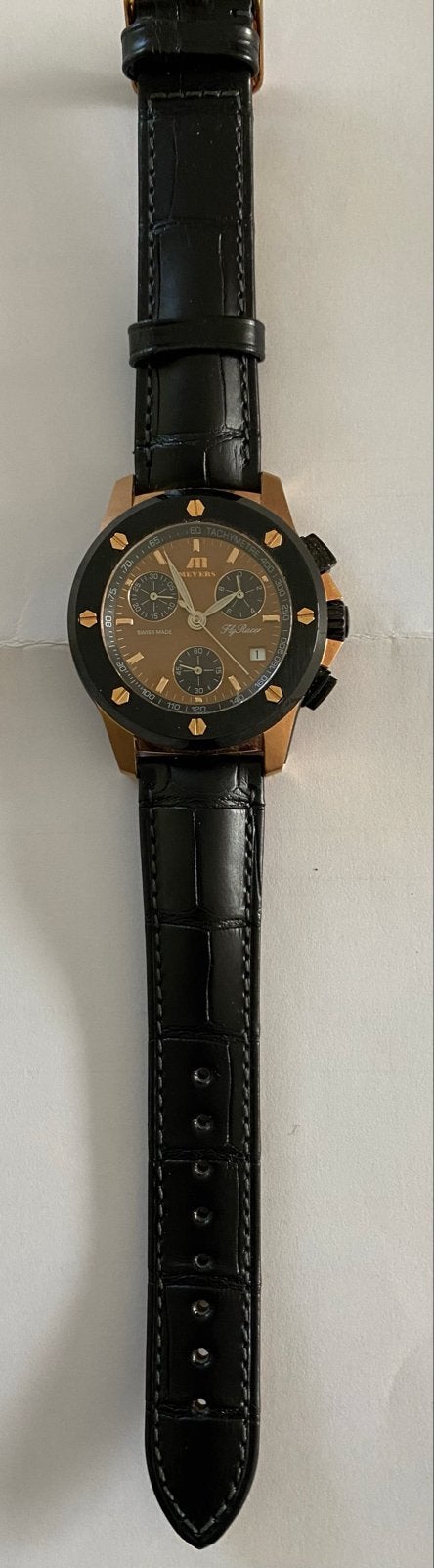 Meyers Fly Racer Chronograaf limited Herenhorloge, Overige materialen, Polshorloge, Ophalen, Overige merken