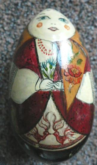 PAASEI mooi beschilderd houten ei,gesigneerd Haymoda Rusland, Diversen, Ophalen of Verzenden, Nieuw