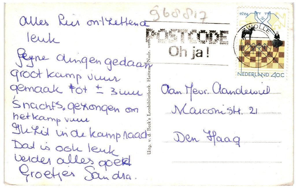 968817 Hattem 1978 Gld Herv Kerk Gelopen met postzegel, Ophalen of Verzenden, 1960 tot 1980, Gelopen, Gelderland