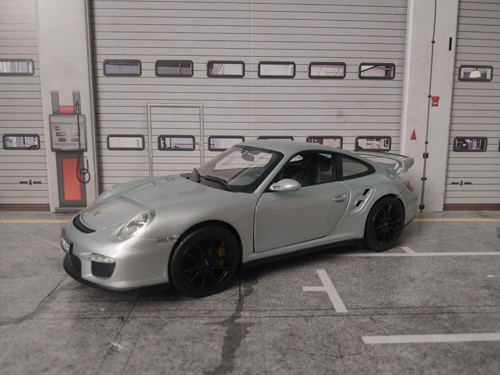 Porsche 911 GT2  2007 zilvergrijs norev, Hobby en Vrije tijd, Modelauto's | 1:18, Ophalen of Verzenden, Nieuw, Auto, Norev