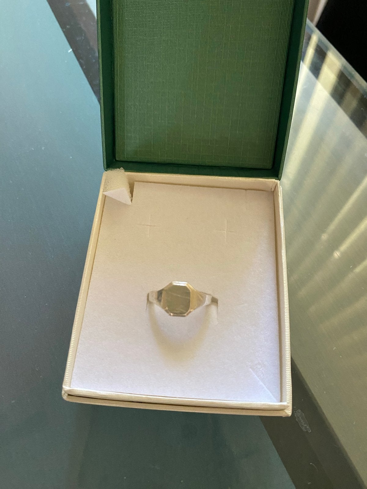 Zilveren 925 zegelring - 17mm, Sieraden, Tassen en Uiterlijk, Ringen, 18 tot 19, Ophalen of Verzenden, Zo goed als nieuw, Dame of Heer