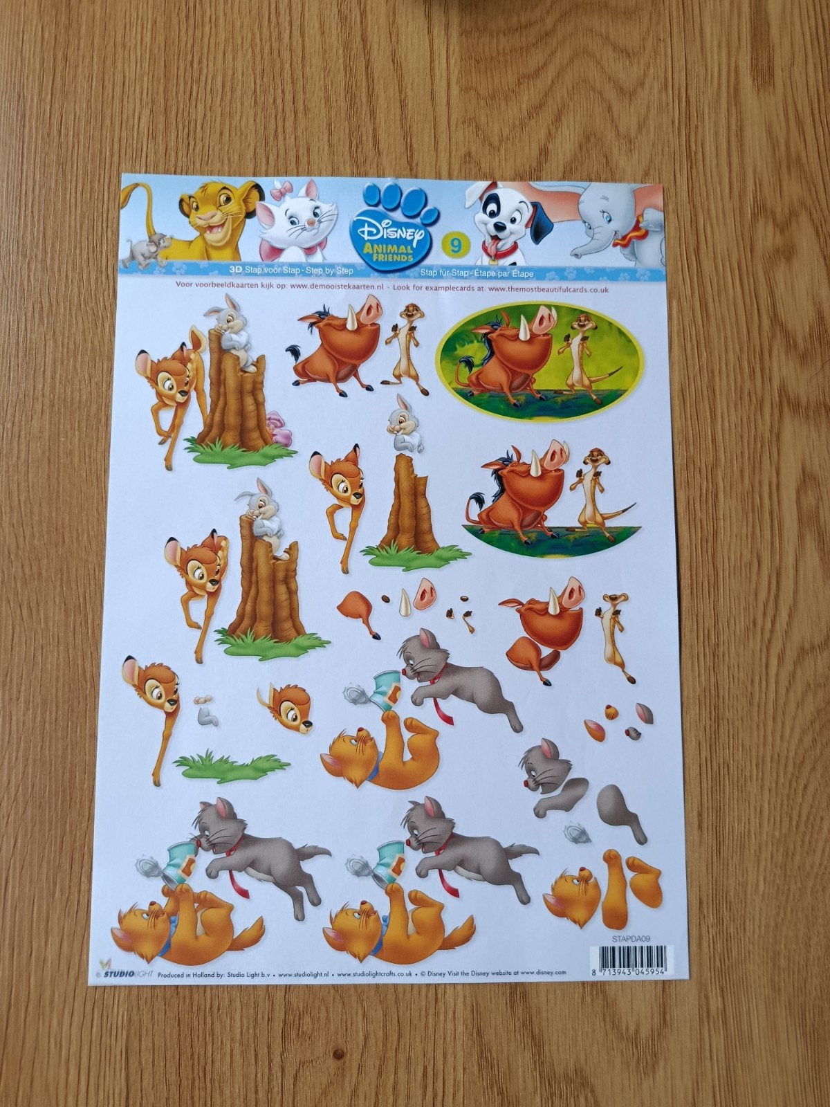 Disney animal friends Knipvellen,, Ophalen of Verzenden, Nieuw, Disney, Knipvel