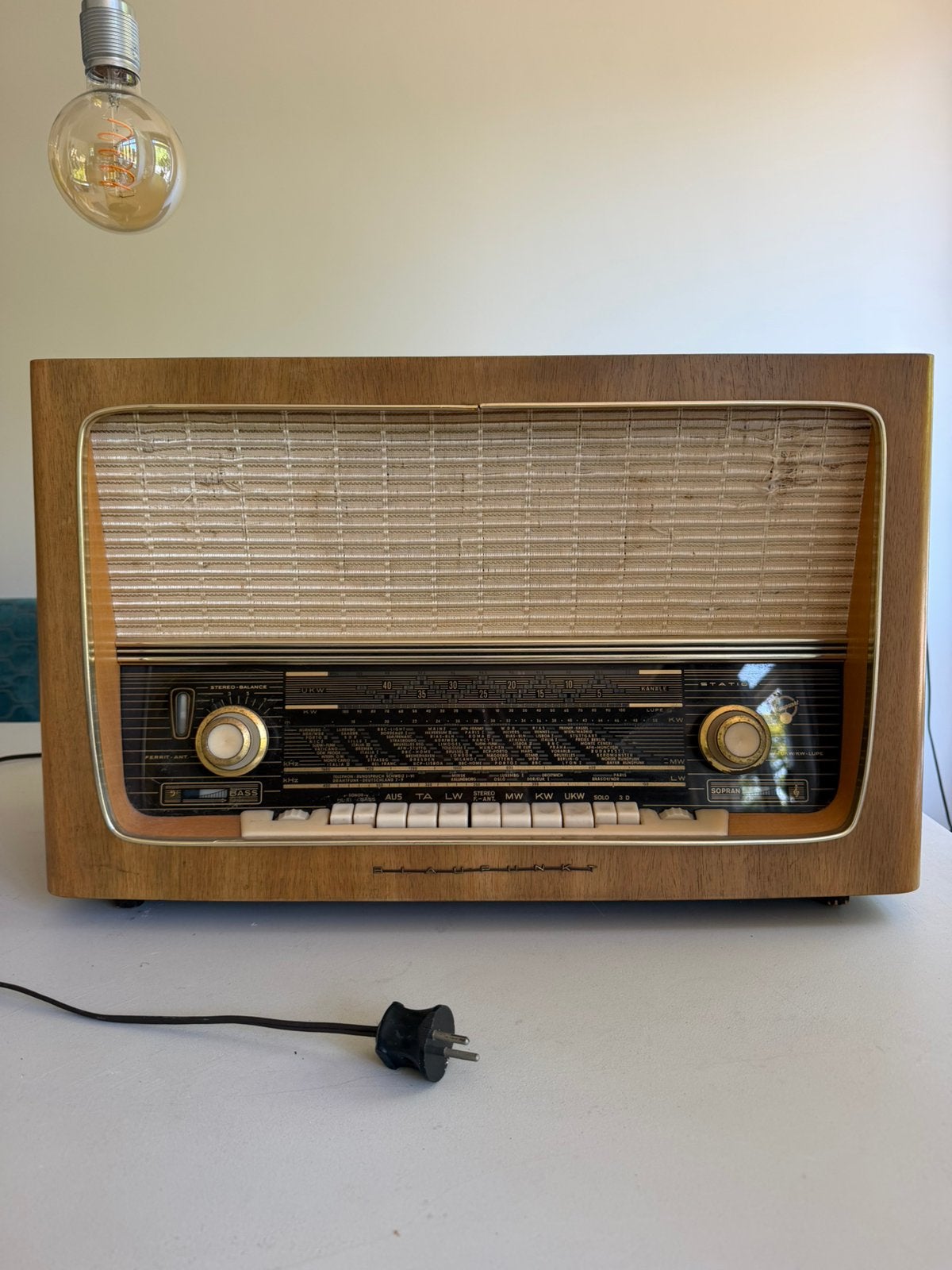 Vintage Blaupunkt buizenradio jaren 50/60 - origineel, Ophalen, Gebruikt, Radio