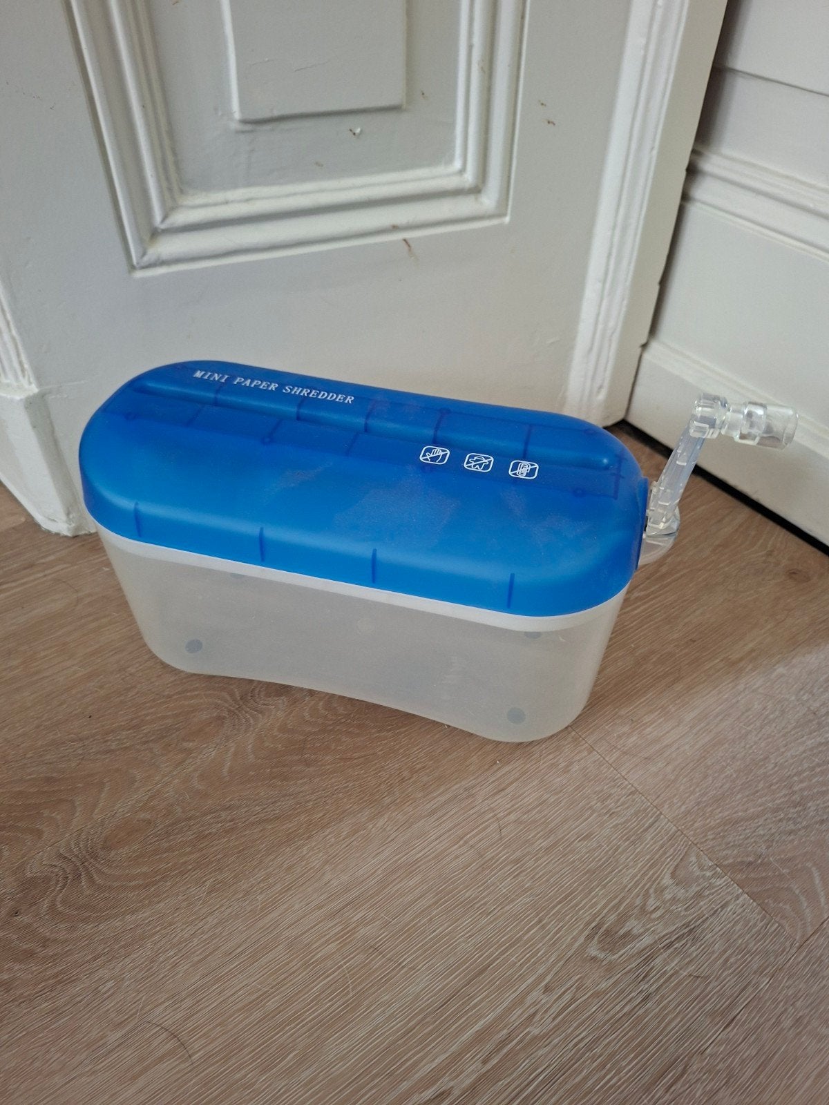 mini papier shredder handmatig 25x9x13 bijna gratis, Ophalen of Verzenden