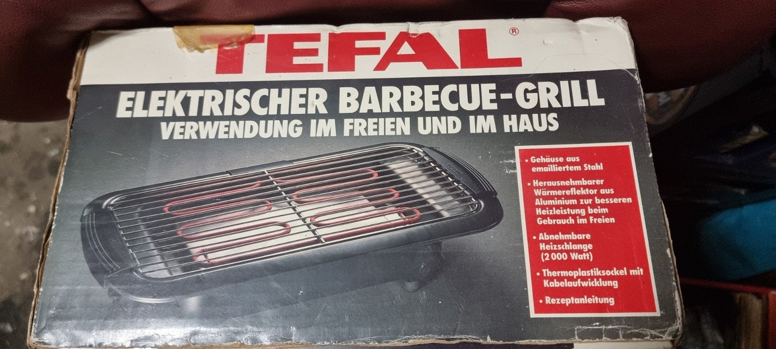 Tefal Elektrische Barbecue Grill - Binnen en Buiten, Ophalen of Verzenden, Gebruikt, Tefal