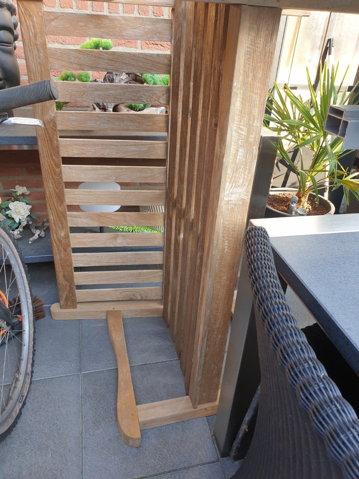 teak houten tuinbankje 120 cm, Tuin en Terras, Ophalen of Verzenden