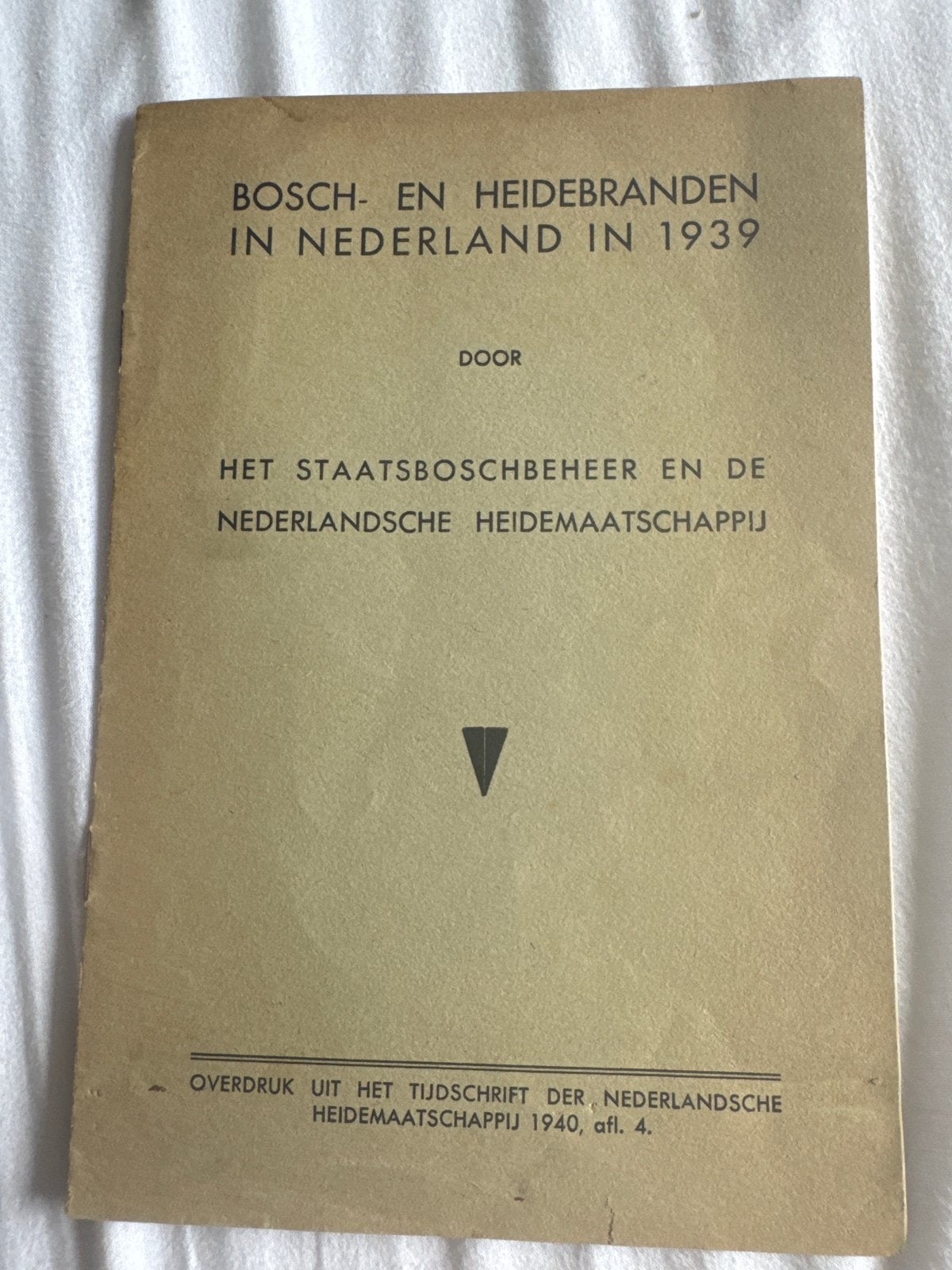 Bosch- en Heidebranden in Nederland in 1939, Boeken, Ophalen of Verzenden, Gelezen, Overige typen