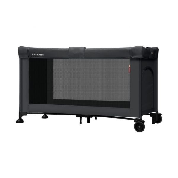 Campingbedje zwart - Zo goed als nieuw, Ophalen, Zo goed als nieuw, Minder dan 140 cm, Matras