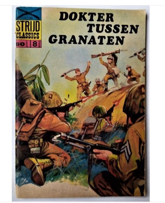 strijd classics nr.1160*1969*-dokter tussen granaten, Boeken, Eén stripboek, Ophalen of Verzenden, Gelezen