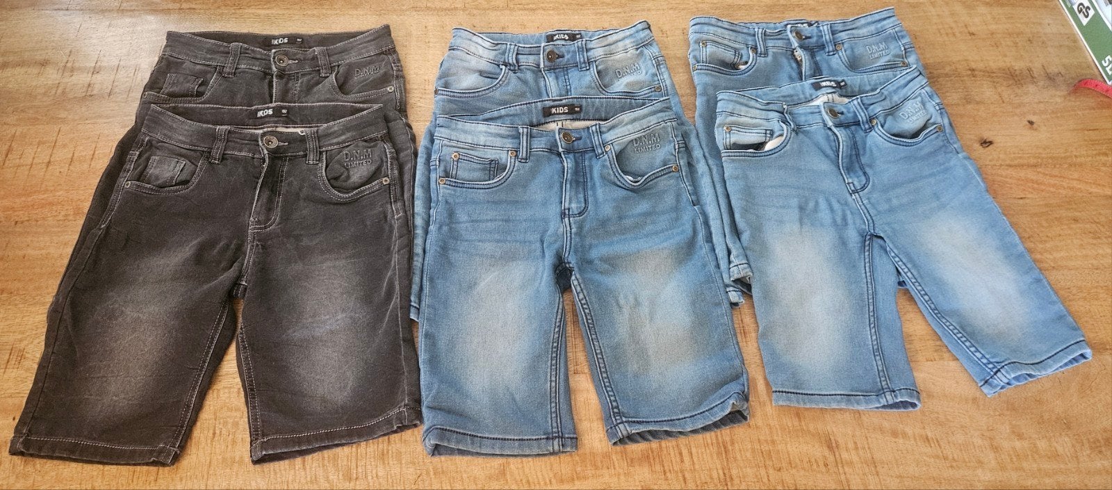 6 Korte spijkerbroeken maat 152, Broek, Gebruikt, Europe Kids, Ophalen of Verzenden