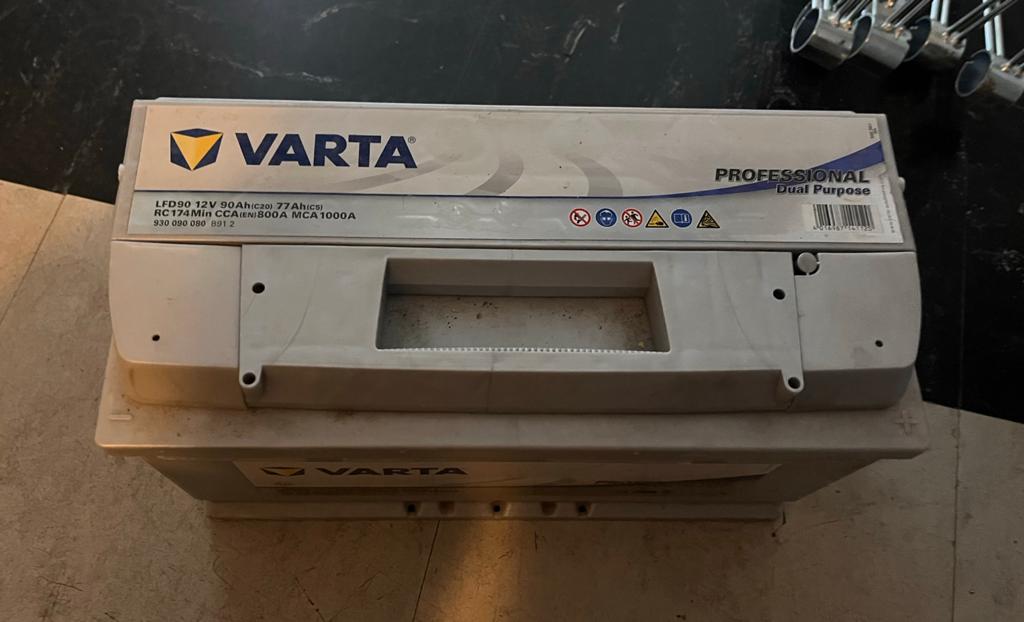 Varta Professional Dual Purpose LFD90 12V 90Ah accu, Ophalen, Gebruikt