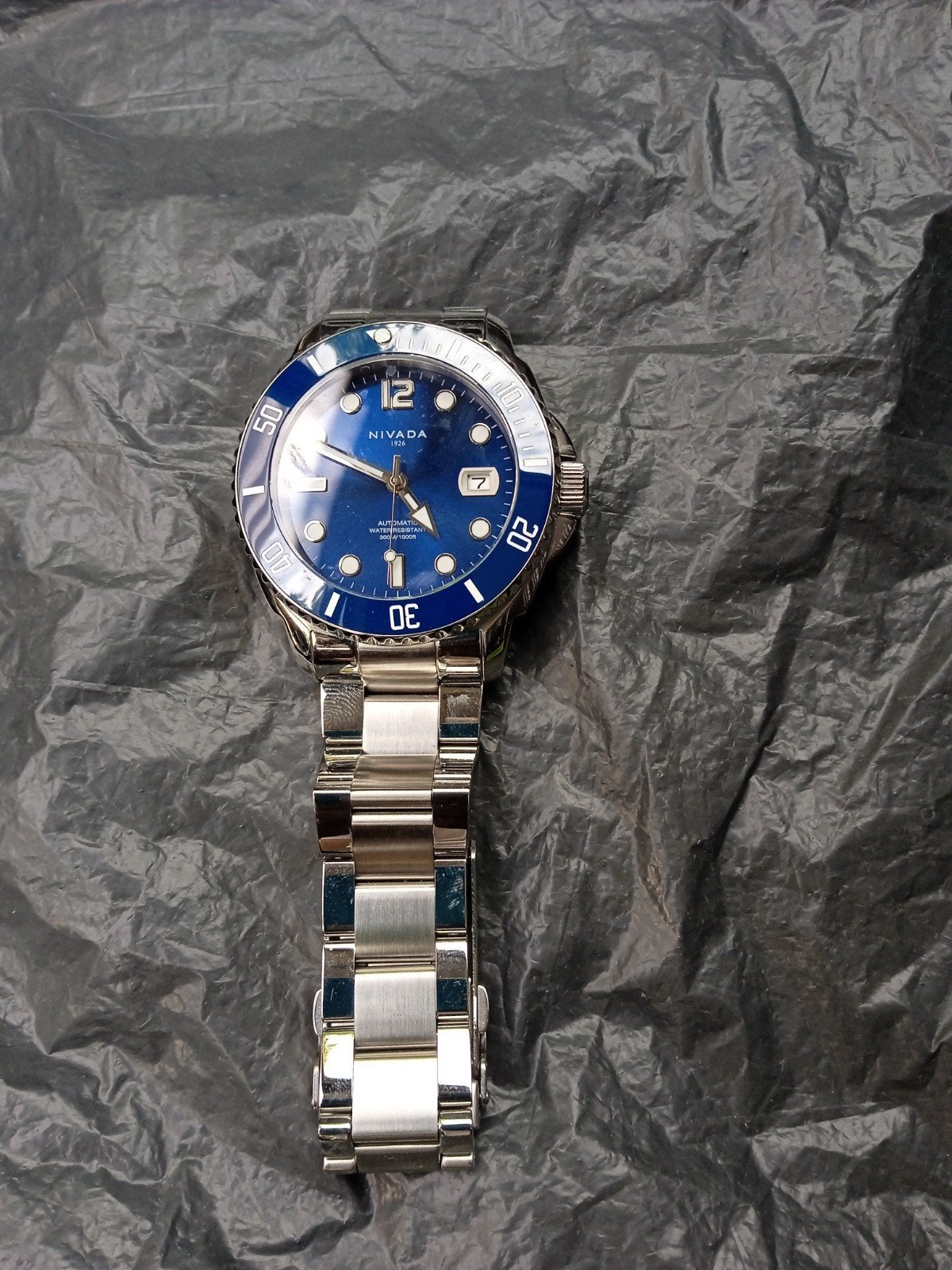 Nivada horloge, Sieraden, Tassen en Uiterlijk, Horloges | Heren, Ophalen, Zo goed als nieuw, Staal, Overige merken