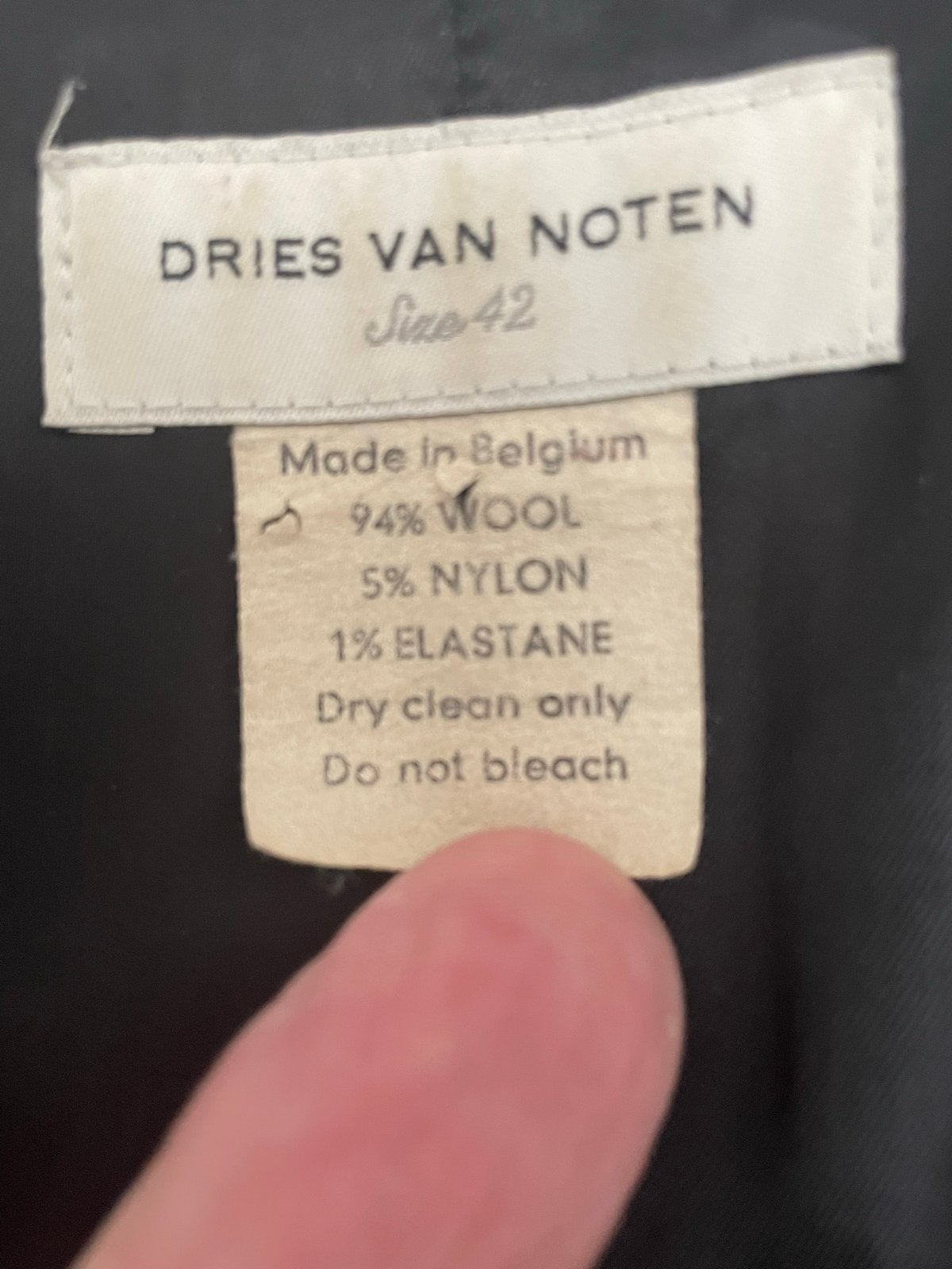 Dries van Noten vintage Colbert Maat 42, Zwart, Maat 42/44 (L), Ophalen of Verzenden, Jasje