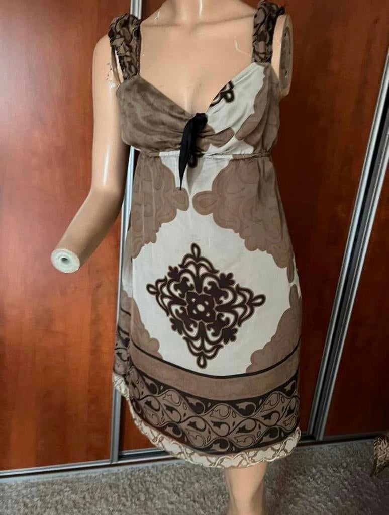 LaDress zijden jurkje maat 36/38, Kleding | Dames, Jurken, Ophalen of Verzenden, Zo goed als nieuw, Maat 36 (S)
