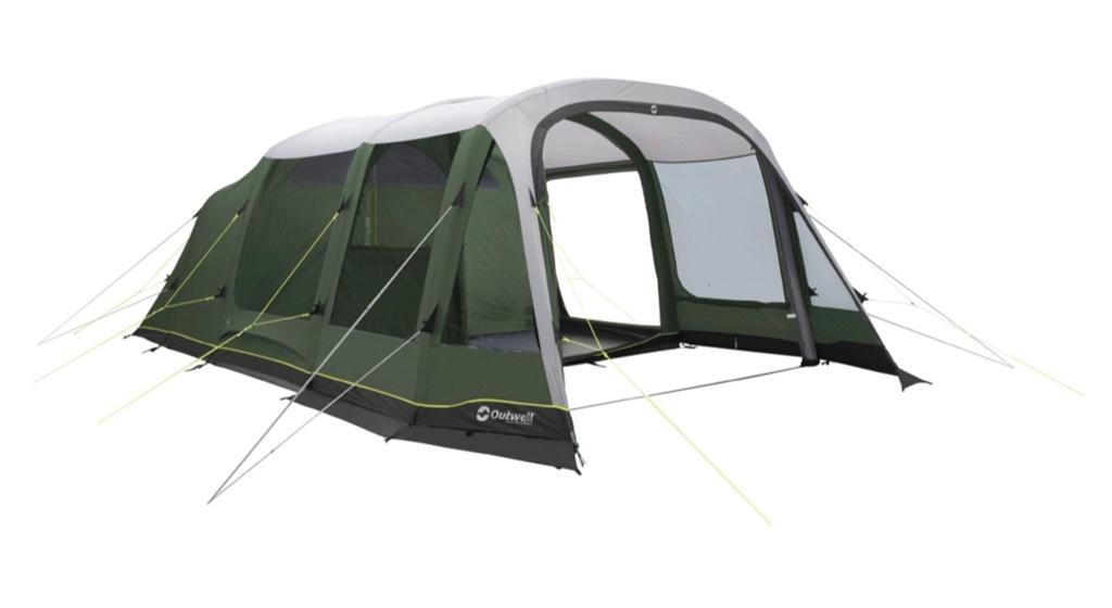 Te koop: 6 persoons opblaasbare familietent Outwell!, Caravans en Kamperen, Tenten, Ophalen, Zo goed als nieuw, Tot en met 6
