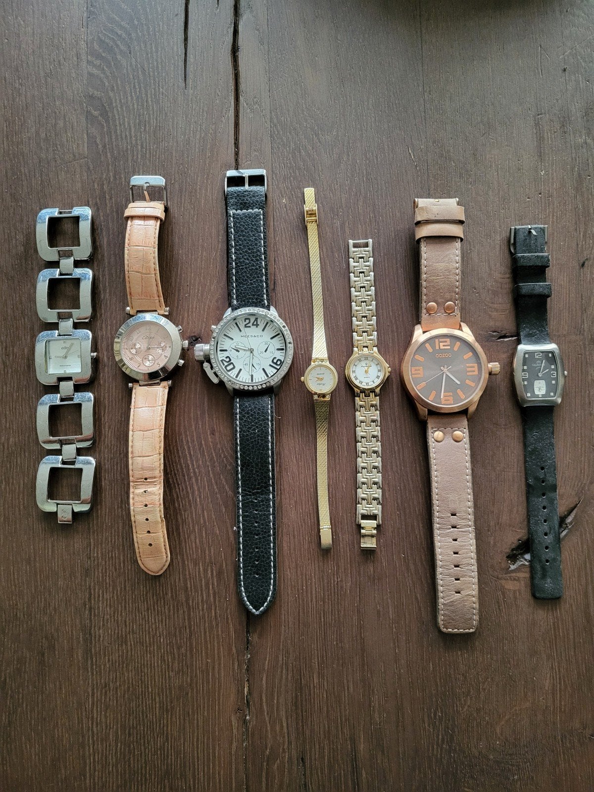 Aangeboden dames horloge's, Sieraden, Tassen en Uiterlijk, Horloges | Dames, Overige merken, Overige materialen, Gebruikt, Polshorloge