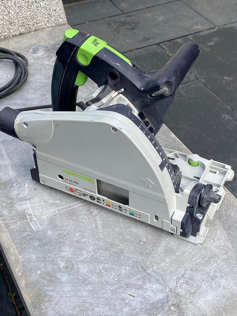 Festool TS 55 EBQ invalzaag - Zo goed als nieuw, Invalzaag, 600 tot 1200 watt, Ophalen of Verzenden, Zo goed als nieuw