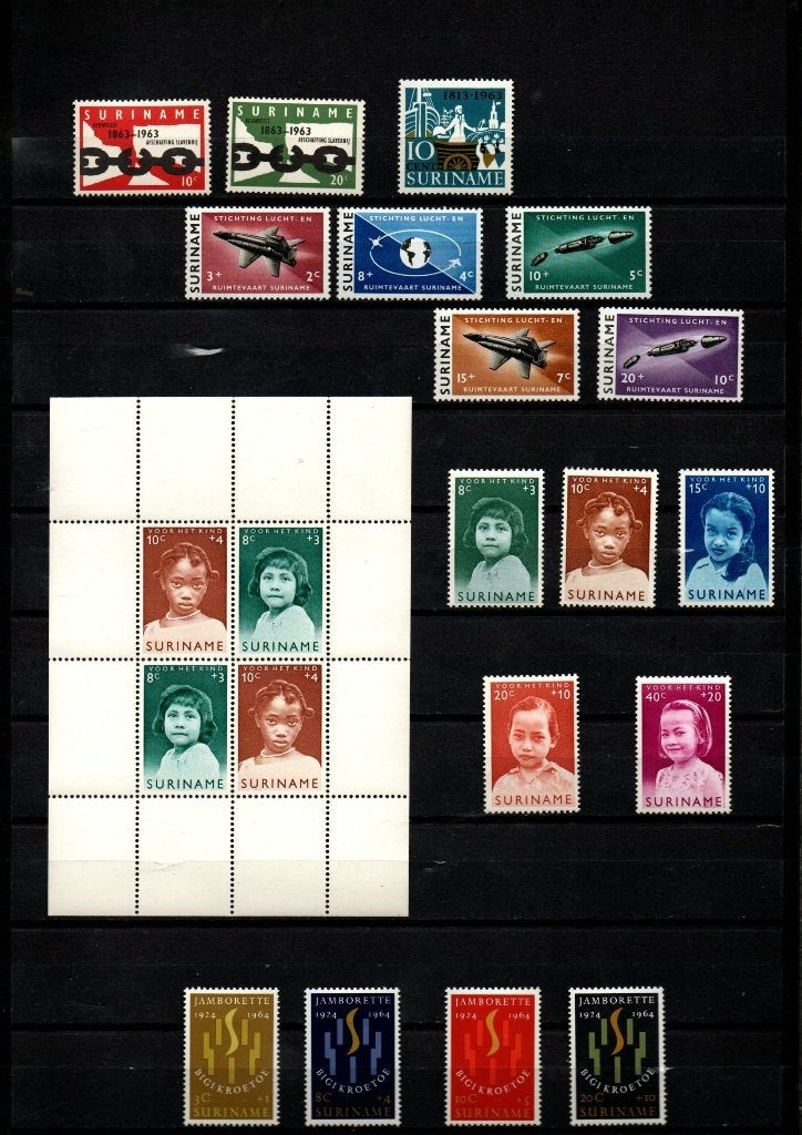 Lot Suriname postfris, Ophalen of Verzenden, Postfris