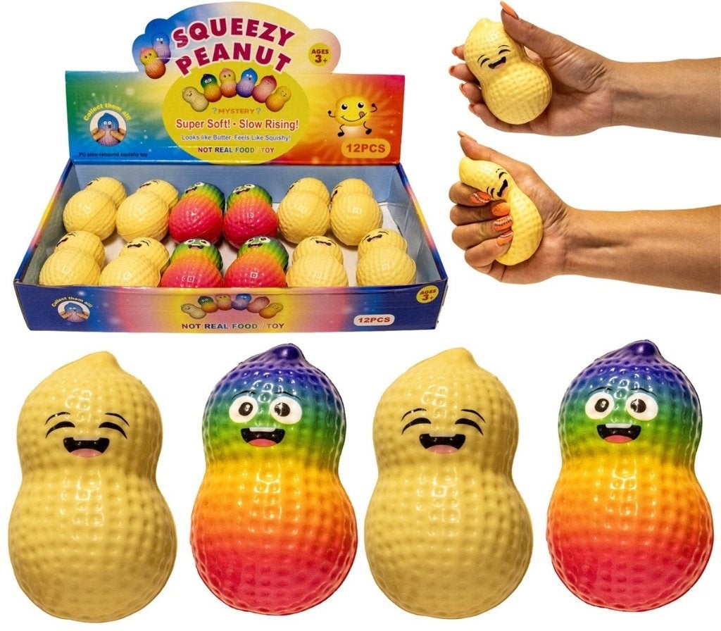 PARTIJ SQUEEZE PEANUT SLOW RISE IN DISPLAY, ., Nieuw, Ophalen of Verzenden, .