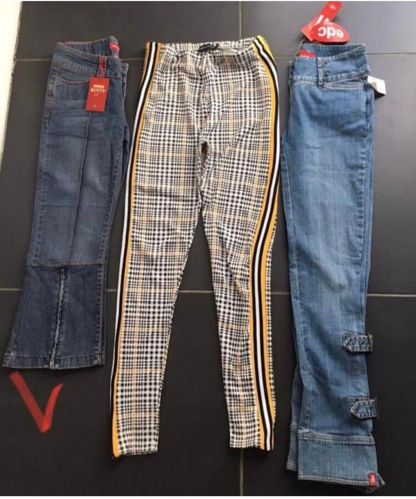 Prettylittlething broek legging M met streepjespatroon, Maat 38/40 (M), Overige kleuren, Ophalen of Verzenden, Zo goed als nieuw