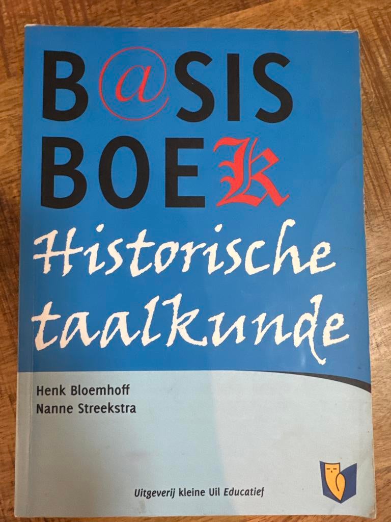 Basisboek Historische Taalkunde - Henk Bloemhoff & Nanne Str, Ophalen of Verzenden, Gelezen, Non-fictie