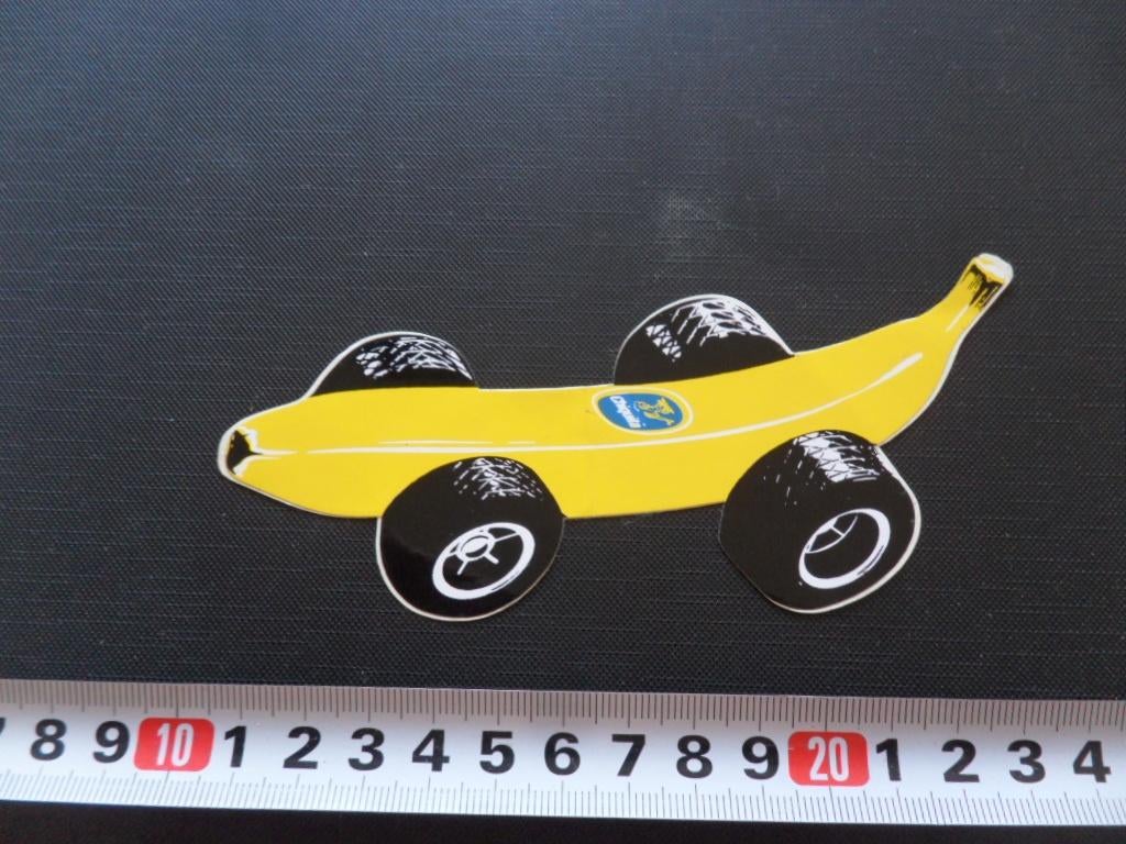 sticker chiquita banaan strip auto, Ophalen, Zo goed als nieuw