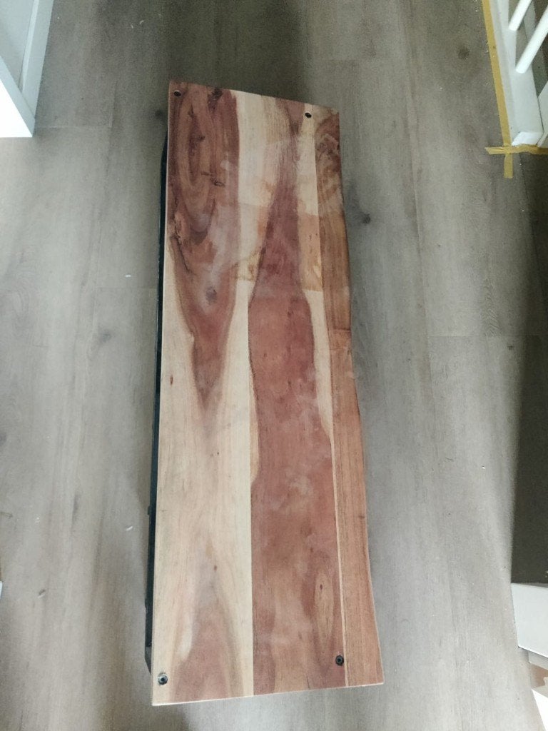 Industriële kapstok hout/metaal – 100 cm breed, Zo goed als nieuw, Minder dan 100 cm, Metaal, Ophalen