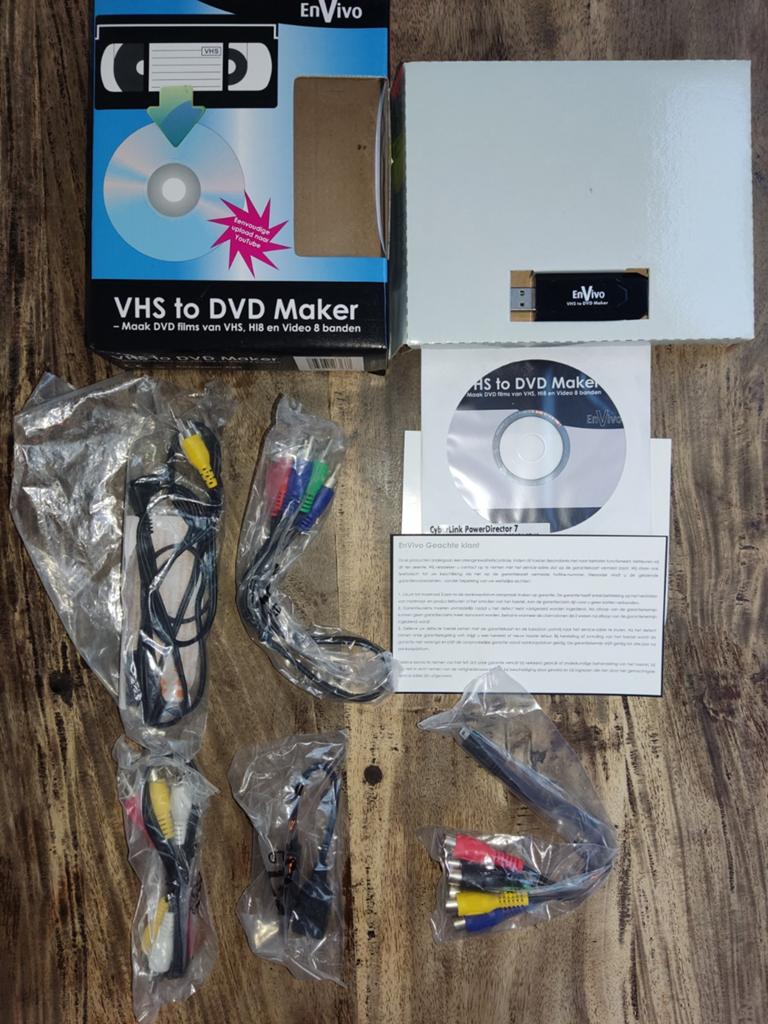EnVivo VHS naar DVD Maker - Ongebruikt met software en kabel, Ophalen of Verzenden, Nieuw, Overige typen