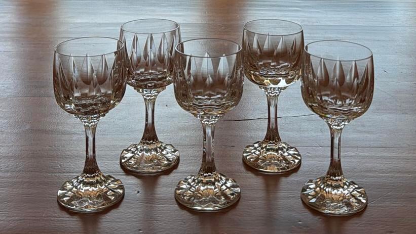 5 Villeroy & Boch Arabelle wijnglazen, Verzamelen, Ophalen of Verzenden, Zo goed als nieuw, Overige typen