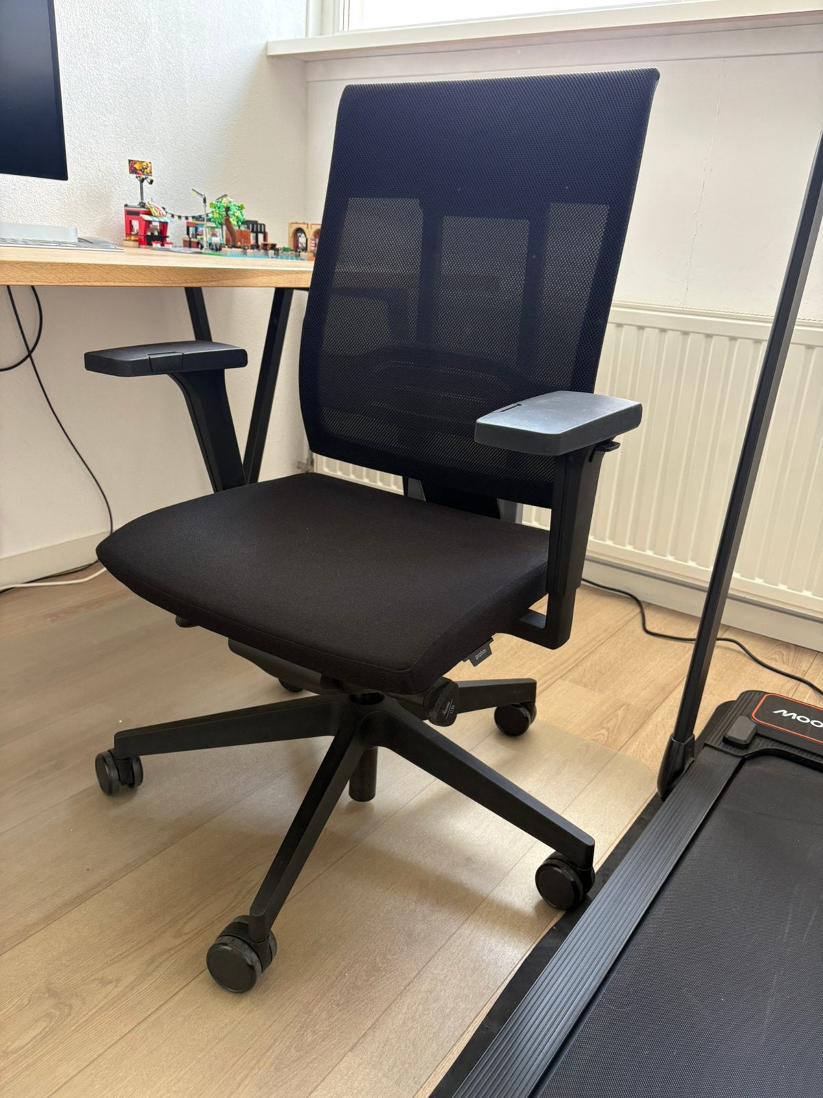 Bureaustoel (zeer weinig gebruikt), Ophalen, Gebruikt, Zwart, Bureaustoel