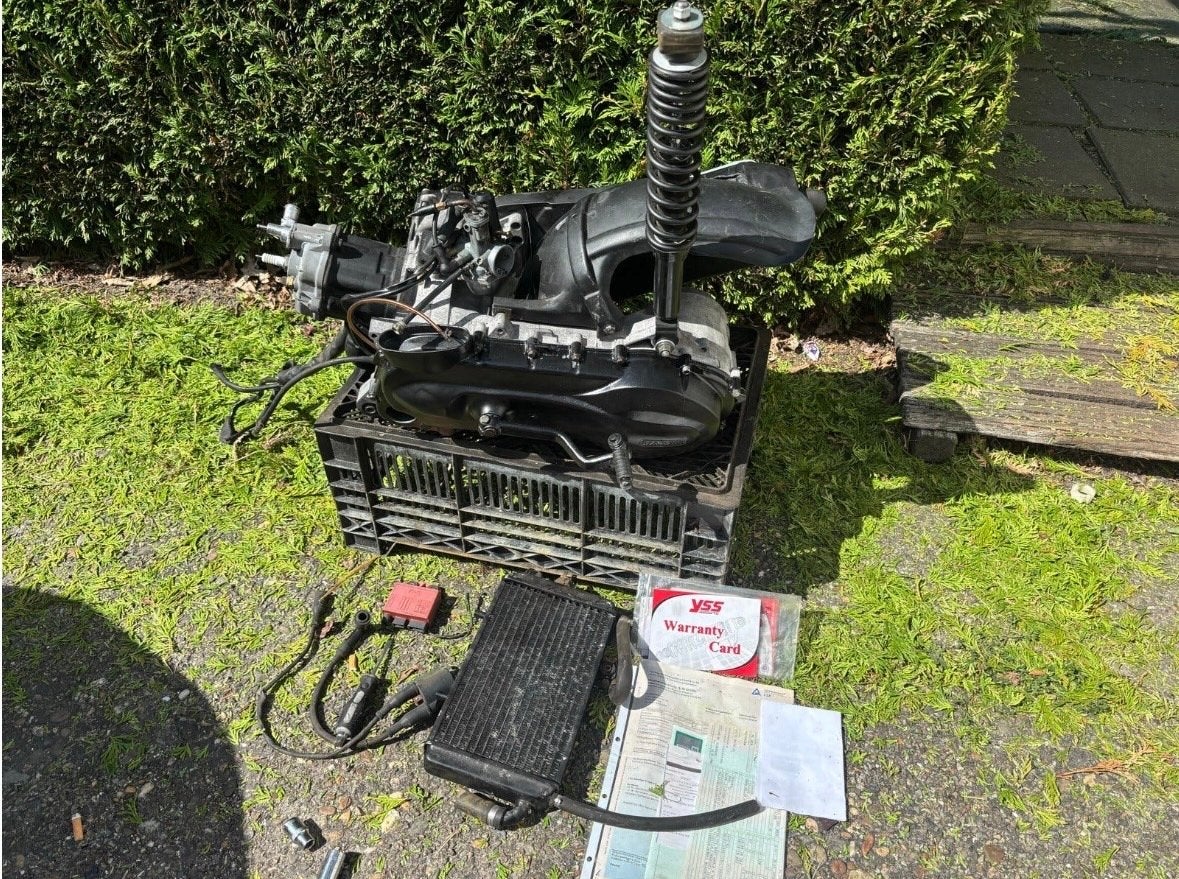 Hexagon 125cc Motorblok - Compleet met onderdelen, Ophalen of Verzenden, Gebruikt