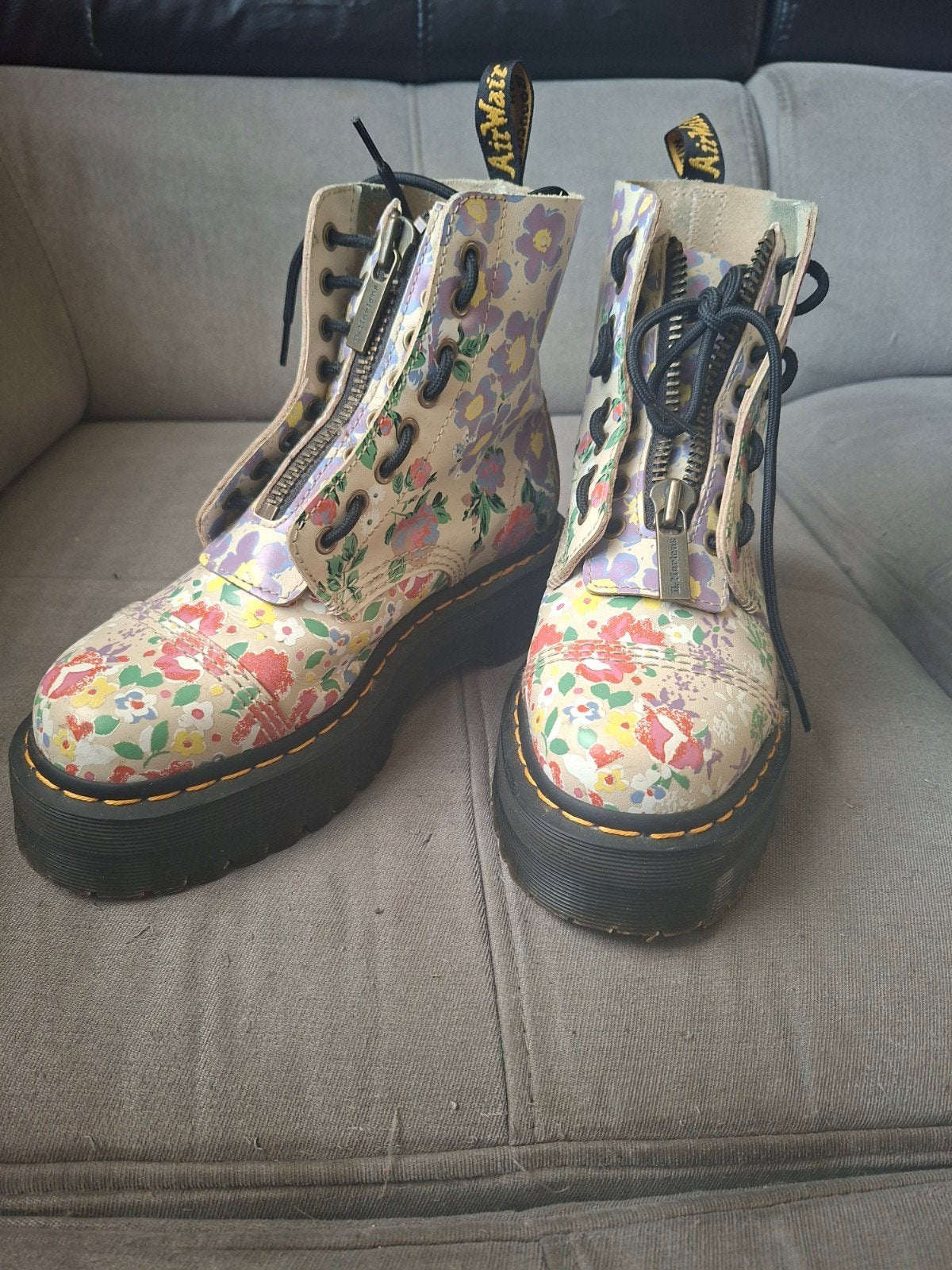 Dr. Martens Sinclair maat 39 Laarzen met Bloemenprint, Overige kleuren, Lage of Enkellaarzen, Ophalen of Verzenden, Dr. Martens