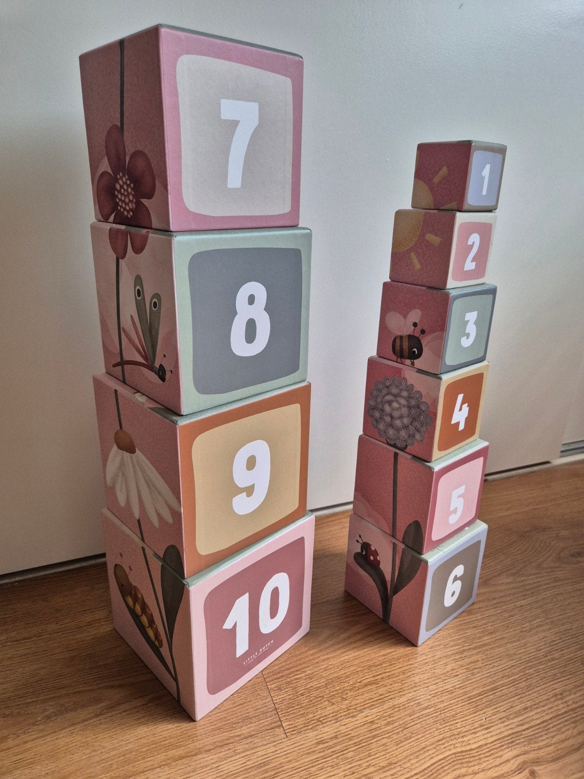 Little Dutch Stapelblokken Flowers & Butterflies, Ophalen, Zo goed als nieuw, Overige typen