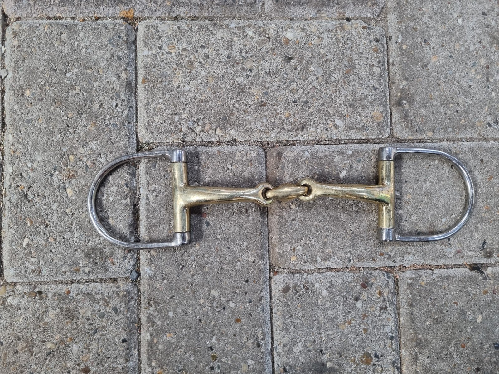Kavalkade dubbel gebroken D-trens 14,5 cm, Ophalen of Verzenden, Zo goed als nieuw, Overige merken, Bit