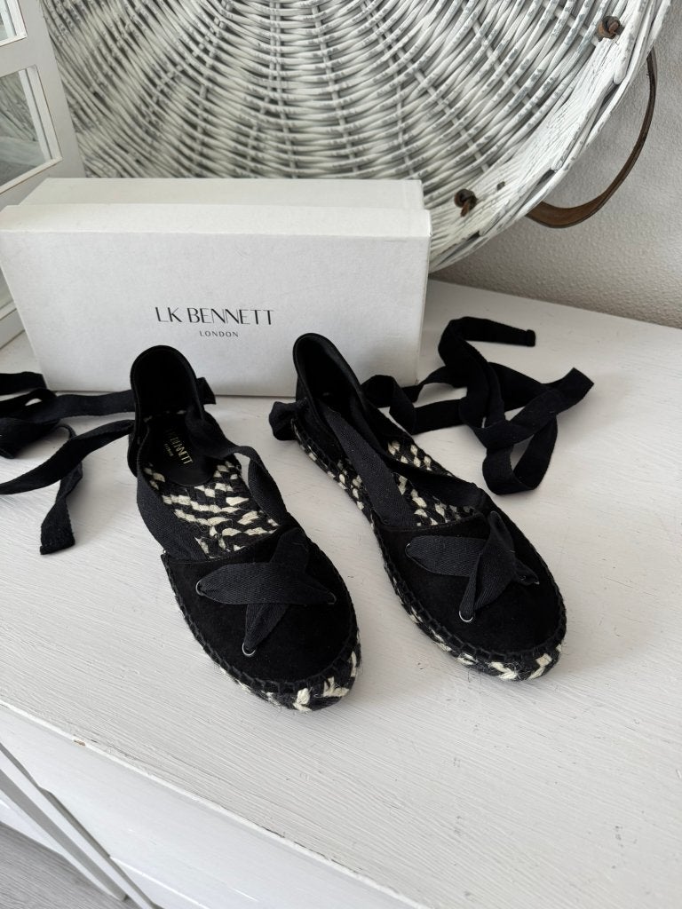 NIEUW > Leuke LK Bennett Espadrilles / maat 38, Verzenden, Zwart, Nieuw, LK BENNETT