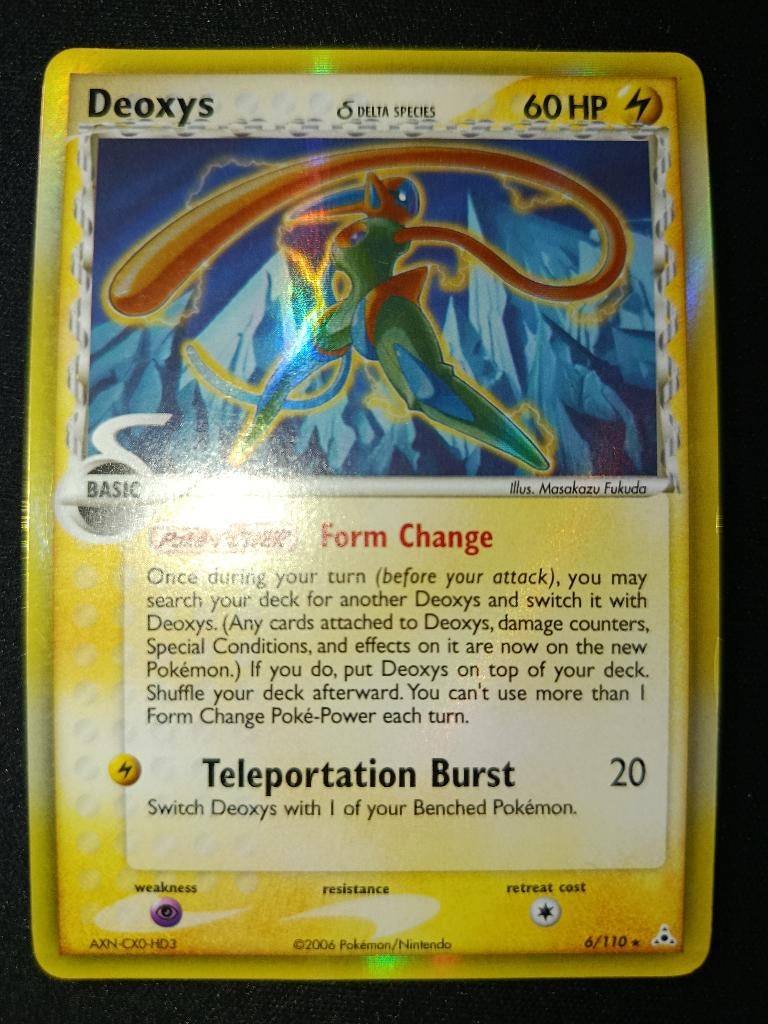 Deoxys 6/110 Delta Species Holo, Ophalen of Verzenden, Zo goed als nieuw, Losse kaart, Foil