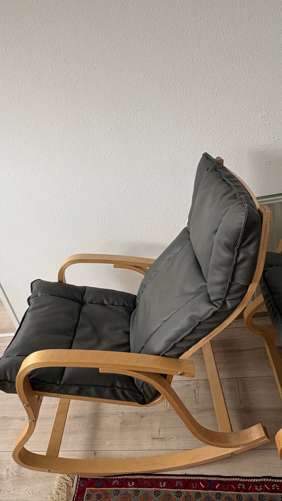 Rocking chair, Ophalen, Zo goed als nieuw, Leer, Eén