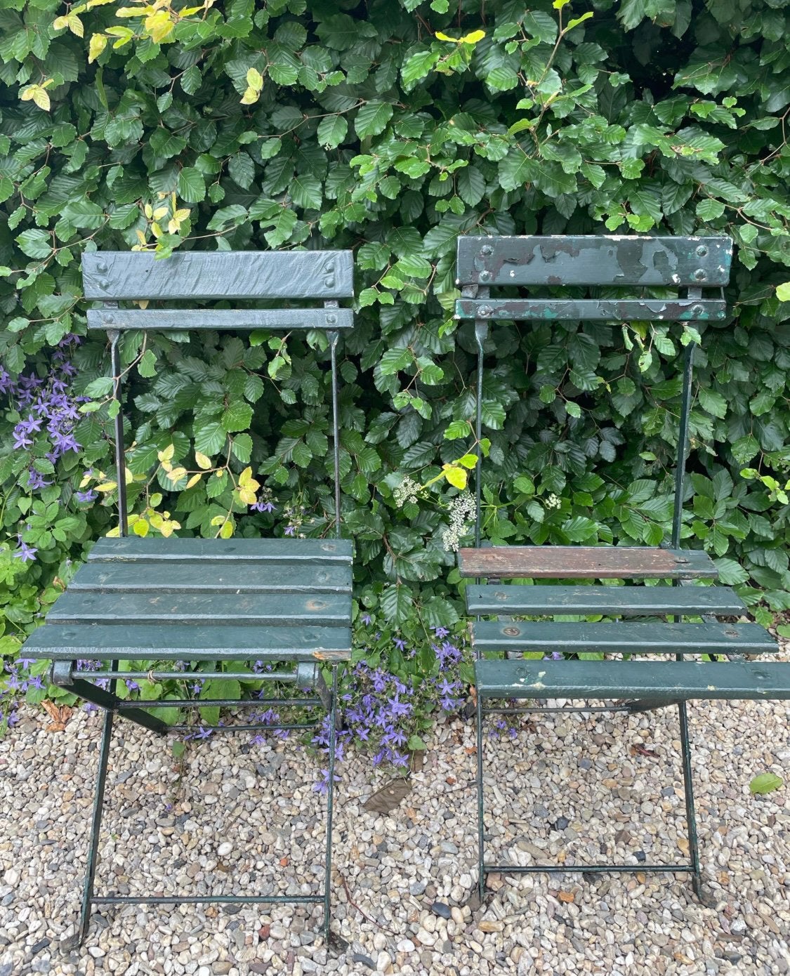 Twee bistrostoeltjes tuinstoeltjes stoeltjes, Antiek en Kunst, Ophalen