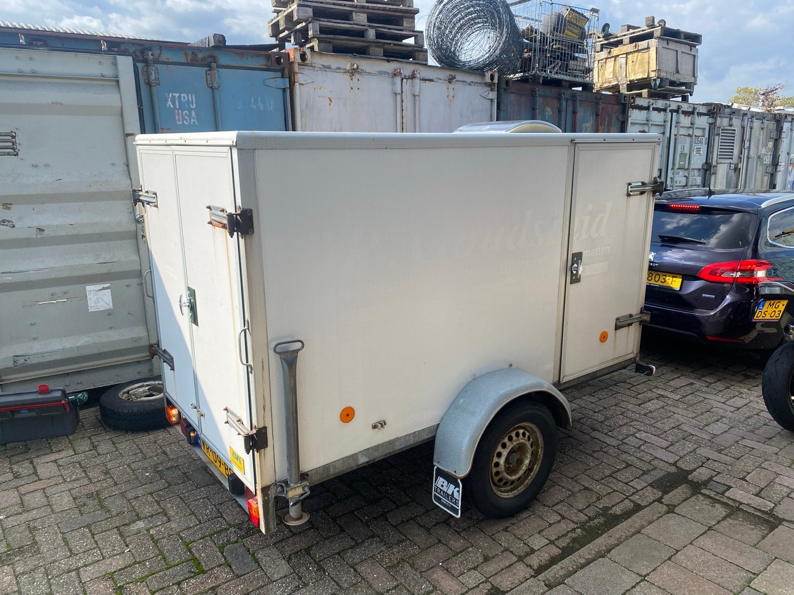 Anssems Gesloten Aanhangwagen 1300kg Geremd met Dakraam, Auto diversen, Aanhangers en Bagagewagens, Ophalen, Gebruikt