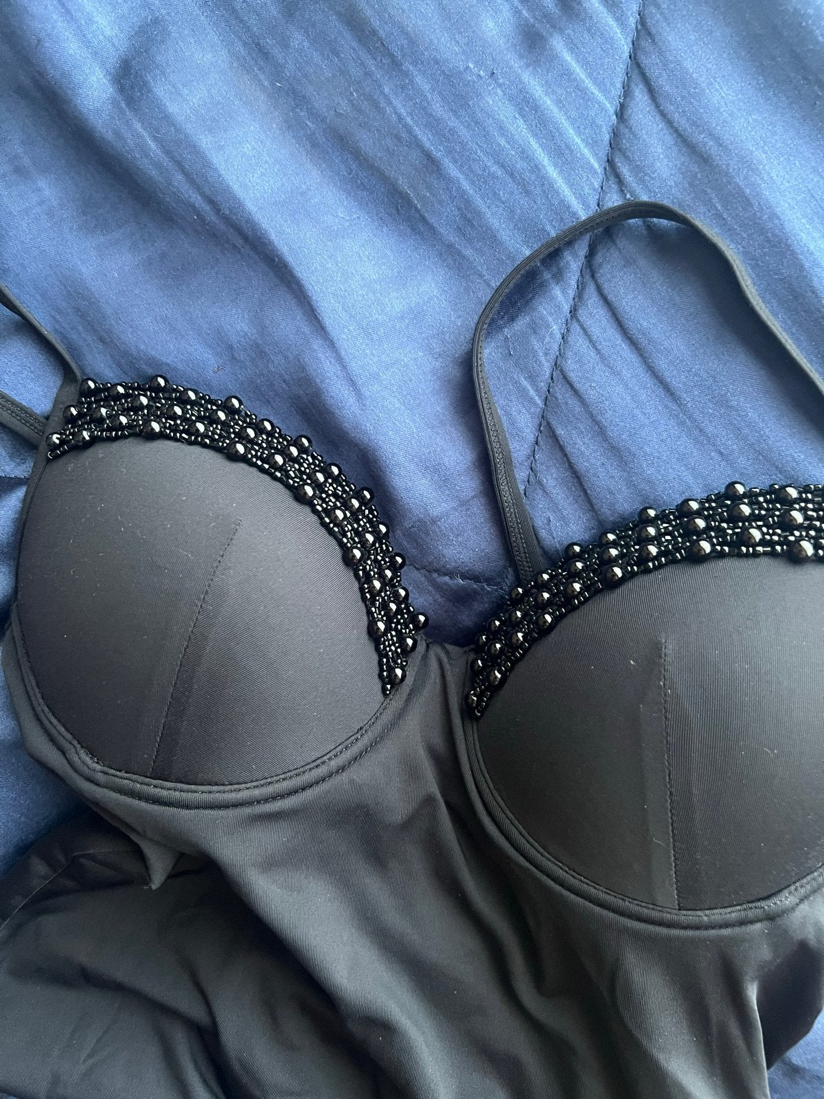 Zwart Badpak met Kraaltjes - Bodique by Hunkemöller, Kleding | Dames, Badmode en Zwemkleding, Ophalen of Verzenden, Nieuw, Zwart